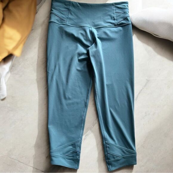 ATHLETA Elation Pirouette 1X Tights 7/8 Waist  blueYoga Pants Workout Leggings - Picture 7 of 16